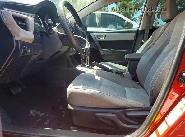 5YFBURHE5GP444069 2016 TOYOTA COROLLA Красный Вид салона спереди