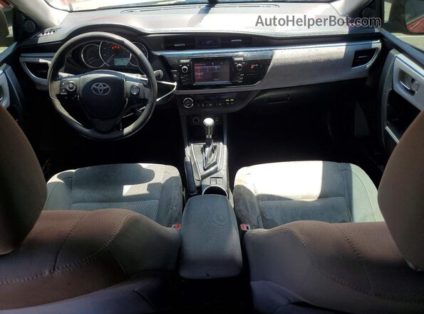 5YFBURHE5GP444069 2016 TOYOTA COROLLA Красный Вид панели приборов