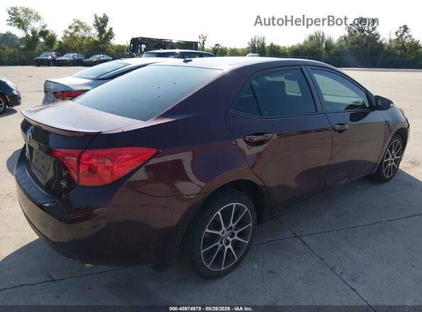 5YFBURHE5HP628655 2017 TOYOTA COROLLA Темно-бордовый Задняя правая четверть