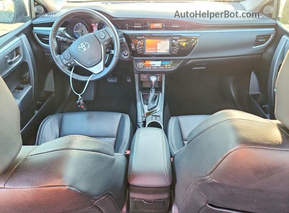 5YFBURHE6GP408164 2016 TOYOTA COROLLA Black წინა პანელის ხედი