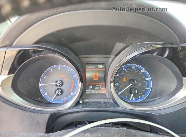5YFBURHE6GP460877 2016 TOYOTA COROLLA Белый Вид щитка приборов