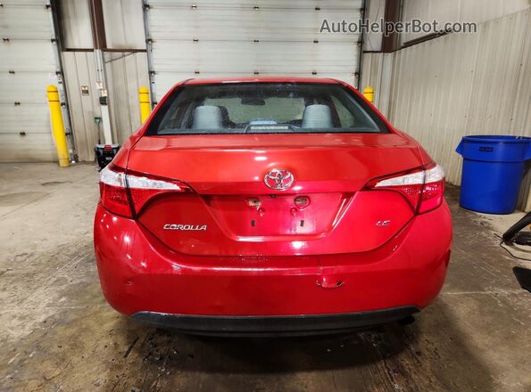 5YFBURHE6GP491983 2016 TOYOTA COROLLA Red Vista trasera