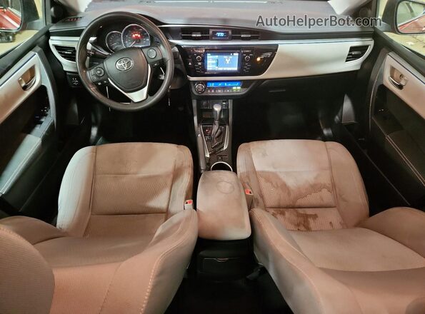 5YFBURHE6GP491983 2016 TOYOTA COROLLA Red Vista del salpicadero
