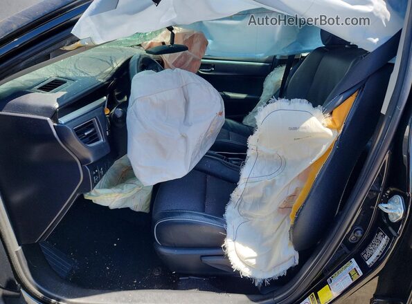 5YFBURHE6GP530717 2016 TOYOTA COROLLA Black Front interior view