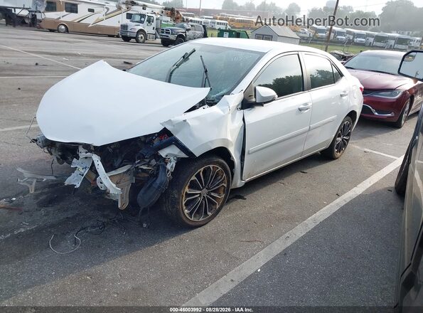 5YFBURHE6GP556704 2016 TOYOTA COROLLA White წინა მარცხენა ხედი სამი მეოთხედიდან