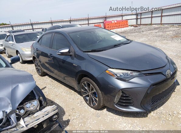 5YFBURHE6HP660367 2017 TOYOTA COROLLA Gray Rear interior view