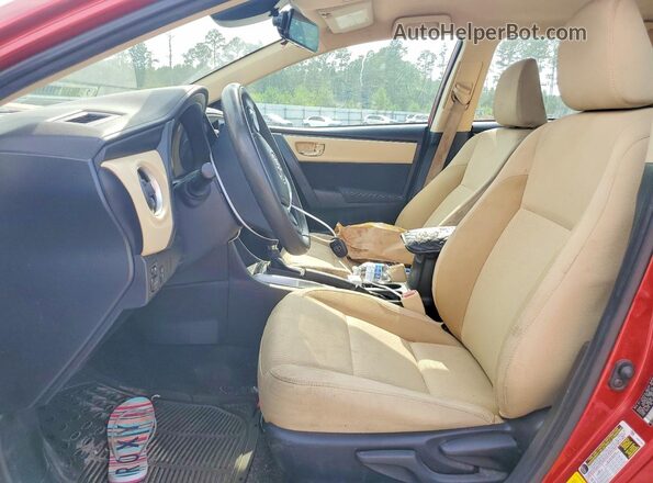 5YFBURHE6KP856249 2019 TOYOTA COROLLA Красный Вид салона спереди