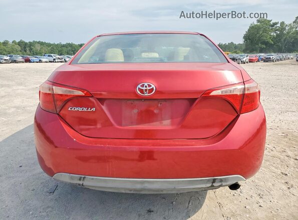 5YFBURHE6KP856249 2019 TOYOTA COROLLA Красный Вид сзади