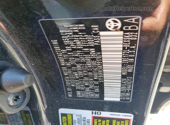 5YFBURHE6KP917874 2019 TOYOTA COROLLA Black Widok komory silnika