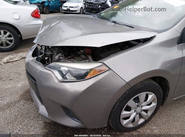 5YFBURHE7GP411316 2016 TOYOTA COROLLA Gray წინა ხედი