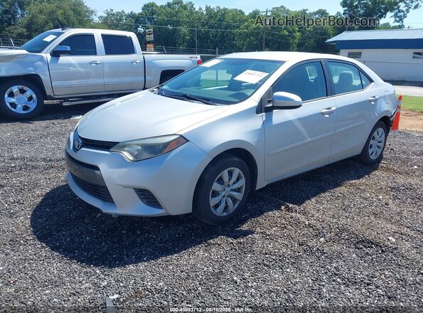 5YFBURHE7GP443750 2016 TOYOTA COROLLA Silver Vista tres cuartos delantera izquierda