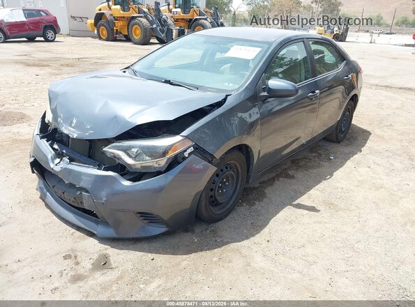 5YFBURHE7GP557103 2016 TOYOTA COROLLA Gray Առջևի ձախ երեք քառորդ տեսարան