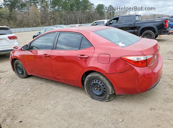 5YFBURHE8GP385230 2016 TOYOTA COROLLA Red Задня ліва чверть