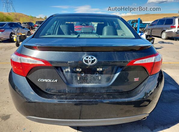 5YFBURHE8GP385535 2016 TOYOTA COROLLA Black Вид ззаду