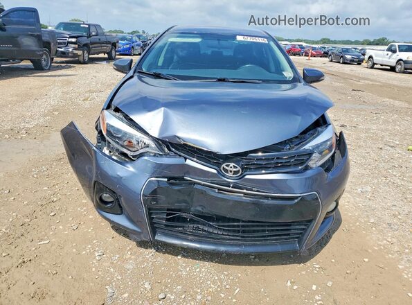 5YFBURHE8GP437522 2016 TOYOTA COROLLA Синий Вид спереди