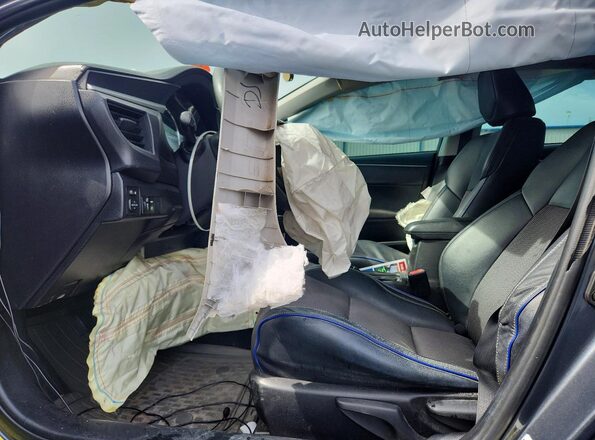 5YFBURHE8GP458483 2016 TOYOTA COROLLA Угольный Вид салона спереди