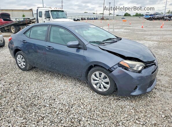 5YFBURHE8GP521033 2016 TOYOTA COROLLA Gray Przód prawy