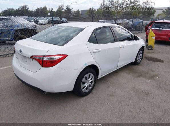5YFBURHE9GP526001 2016 TOYOTA COROLLA White Հետևի աջ