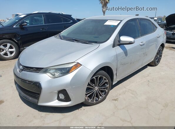 5YFBURHE9GP564263 2016 TOYOTA COROLLA Silver Przód lewy