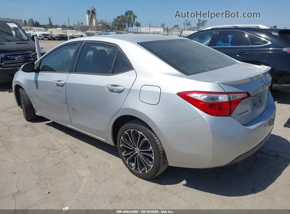 5YFBURHE9GP564263 2016 TOYOTA COROLLA Silver Tył lewy