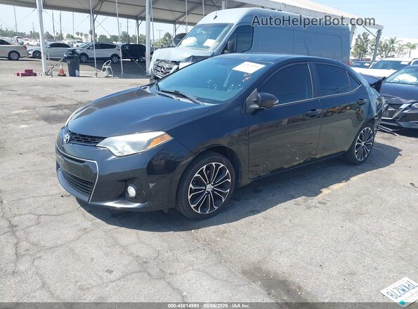 5YFBURHEXGP385424 2016 TOYOTA COROLLA Black წინა მარცხენა ხედი სამი მეოთხედიდან