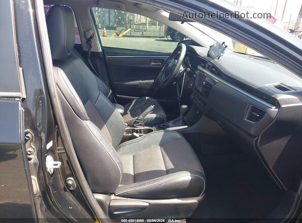 5YFBURHEXGP385424 2016 TOYOTA COROLLA Black წინა სალონის ხედი