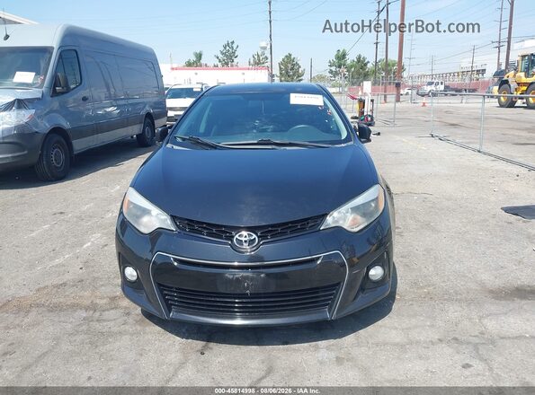 5YFBURHEXGP385424 2016 TOYOTA COROLLA Black ხელსაწყოთა პანელის ხედი