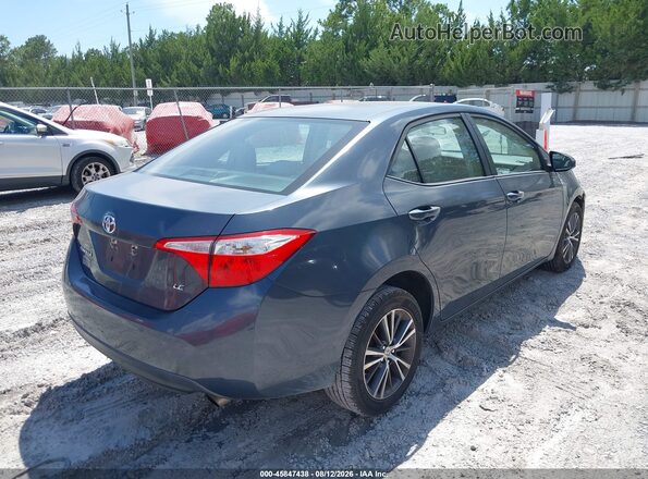 5YFBURHEXGP394673 2016 TOYOTA COROLLA Blue Задня права чверть