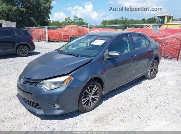 5YFBURHEXGP394673 2016 TOYOTA COROLLA Blue Передня ліва чверть