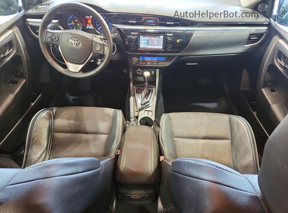5YFBURHEXGP452085 2016 TOYOTA COROLLA Black Вид панелі приладів