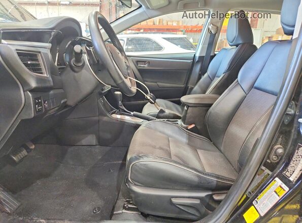 5YFBURHEXGP452085 2016 TOYOTA COROLLA Black Вид салону спереду