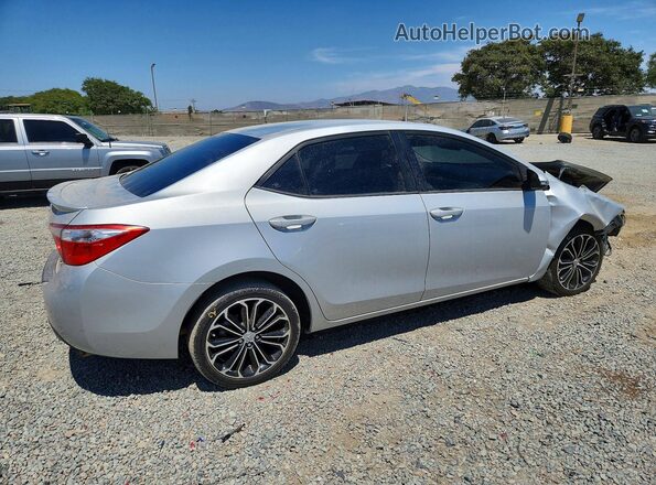5YFBURHEXGP453480 2016 TOYOTA COROLLA Silver Задня права чверть