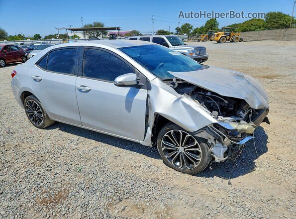 5YFBURHEXGP453480 2016 TOYOTA COROLLA Silver Передня права чверть