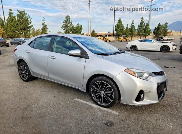 5YFBURHEXGP463460 2016 TOYOTA COROLLA Silver Front right