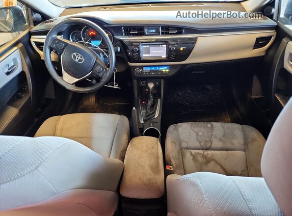 5YFBURHEXGP505397 2016 TOYOTA COROLLA Blue Widok deski rozdzielczej
