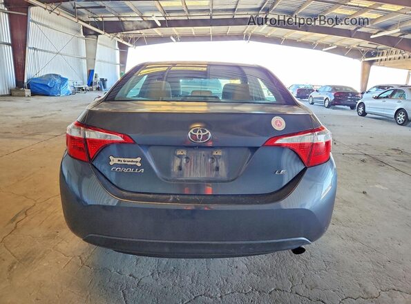 5YFBURHEXGP505397 2016 TOYOTA COROLLA Blue Widok z tyłu
