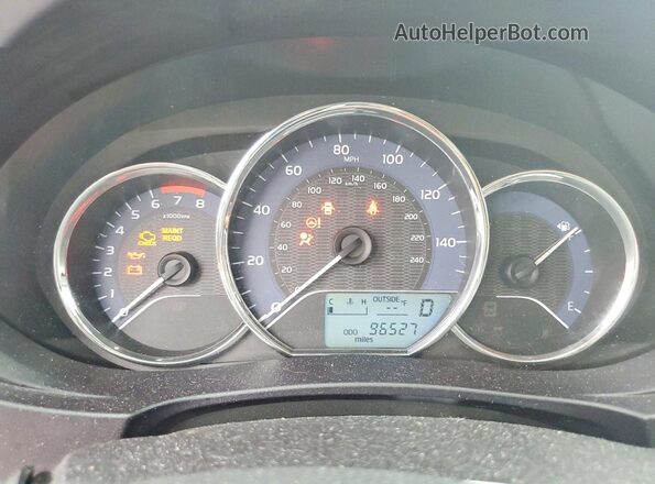 5YFBURHEXGP521938 2016 TOYOTA COROLLA White Սարքավորումների վահանակի տեսք