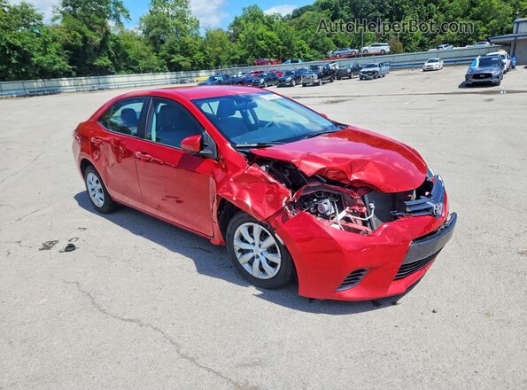 5YFBURHEXGP549058 2016 TOYOTA COROLLA Burgundy Передня права чверть