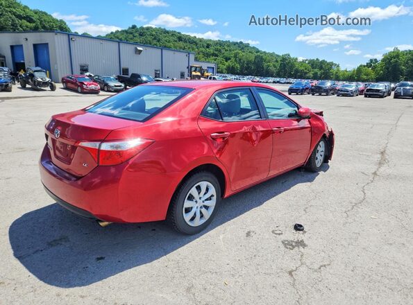 5YFBURHEXGP549058 2016 TOYOTA COROLLA Burgundy Задня права чверть