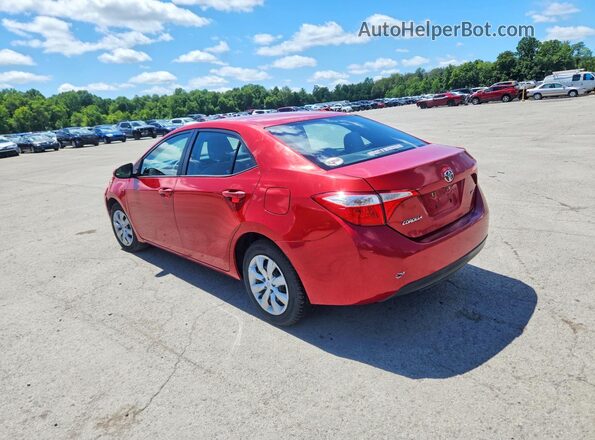 5YFBURHEXGP549058 2016 TOYOTA COROLLA Burgundy Задня ліва чверть