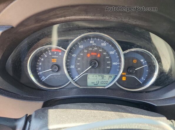 5YFBURHEXGP549058 2016 TOYOTA COROLLA Burgundy Вид щитка приладів