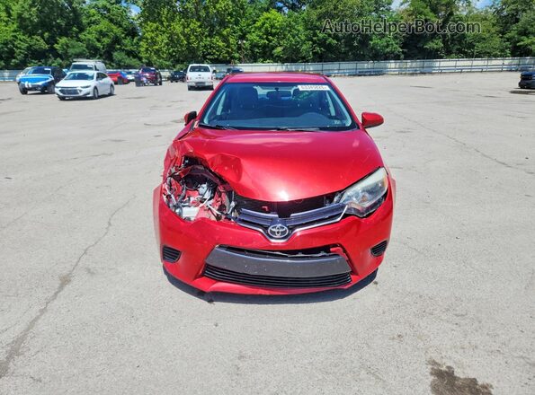 5YFBURHEXGP549058 2016 TOYOTA COROLLA Burgundy Вид спереду