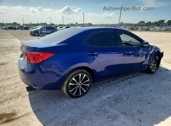5YFBURHEXHP720232 2017 TOYOTA COROLLA Синий Задняя правая четверть