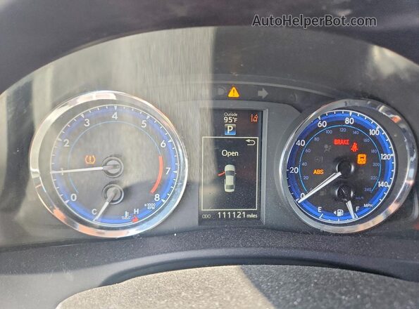 5YFBURHEXHP720232 2017 TOYOTA COROLLA Синий Вид щитка приборов