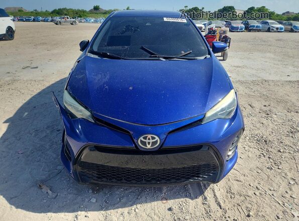 5YFBURHEXHP720232 2017 TOYOTA COROLLA Синий Вид спереди