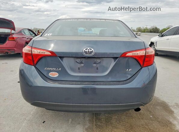 5YFBURHEXJP745640 2018 TOYOTA COROLLA Синий Вид сзади