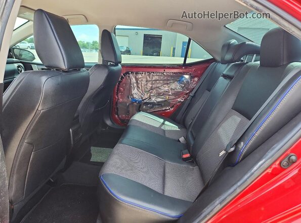 5YFBURHEXKP902164 2019 TOYOTA COROLLA Red Вид задніх сидінь