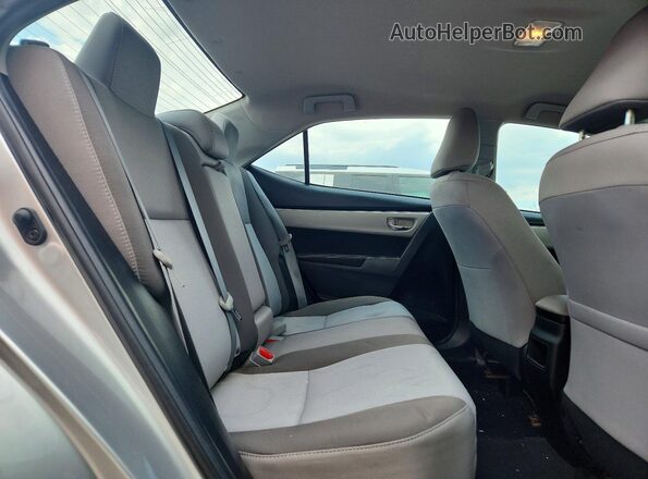 5YFBURHEXKP934175 2019 TOYOTA COROLLA Silver უკანა სავარძლების ხედი