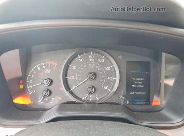5YFDPMAE4MP169285 2021 TOYOTA COROLLA Black Вид щитка приладів