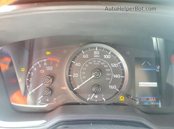 5YFDPRAE0LP080633 2020 TOYOTA COROLLA White ხელსაწყოთა პანელის ხედი